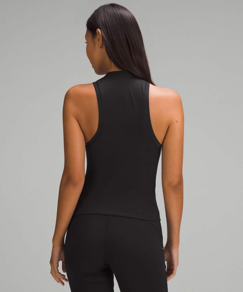 Camiseta sin Manga Lululemon Wundermost Ultra-Soft Nulu Mockneck Mujer Negras Chile | 610KIBUDM