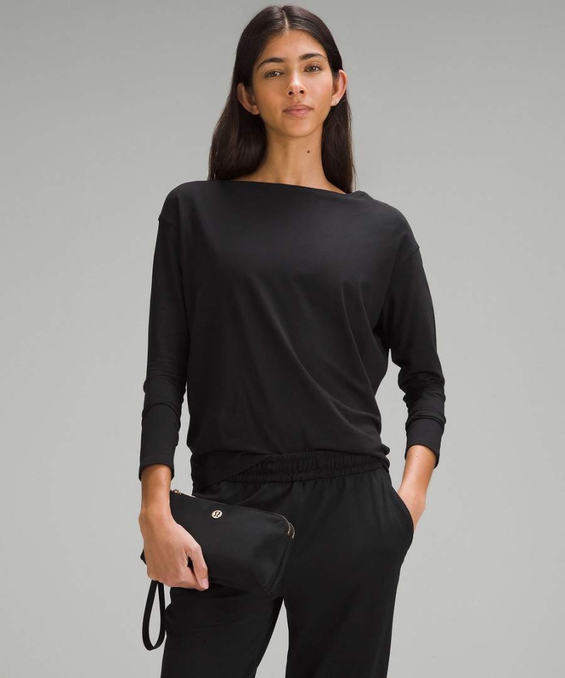 Carteras Lululemon Curved Mujer Negras Doradas Chile | 912ZXBFHY