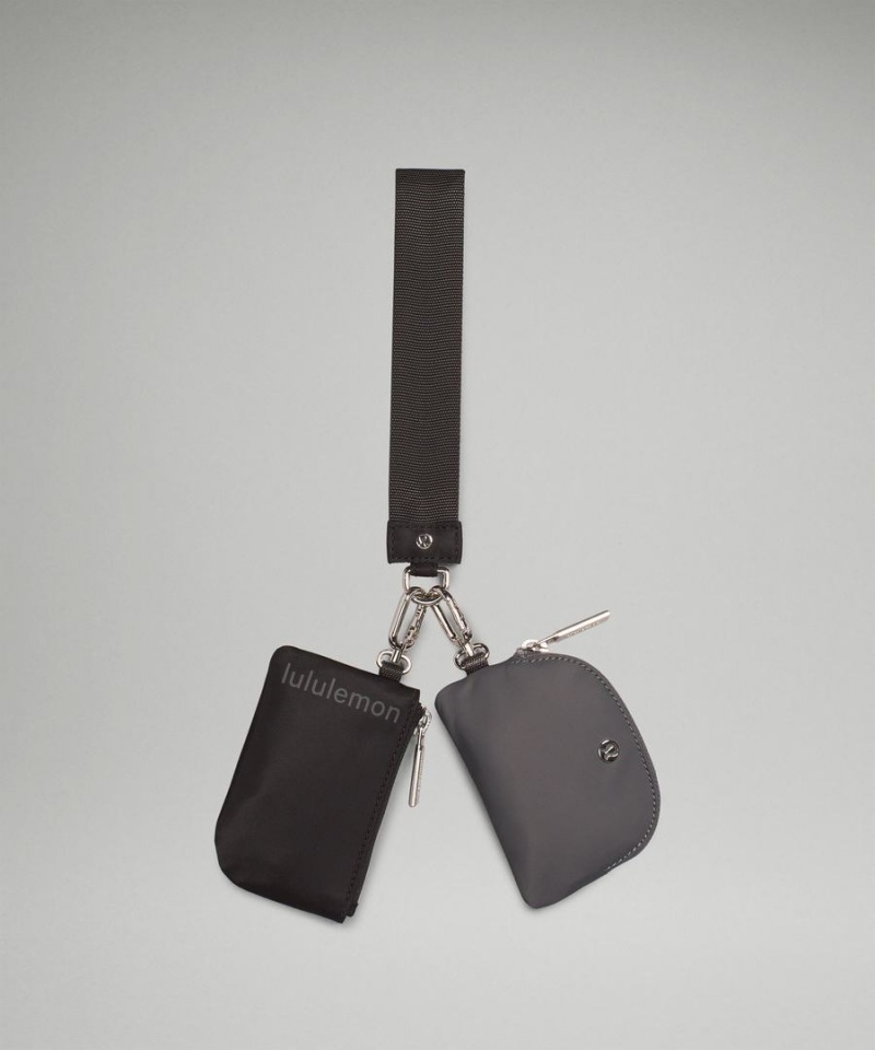 Carteras Lululemon Dual Pouch Mujer Negras Gris Chile | 738ACOVKR