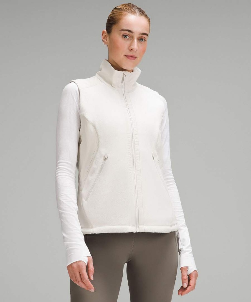 Chaleco Lululemon Fleece-Forro Correr Mujer Blancas Chile | 072TBYFHC