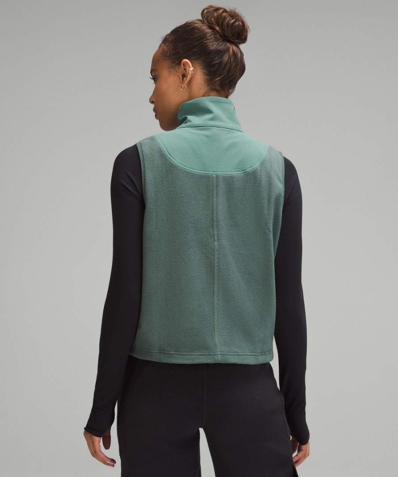 Chaleco Lululemon Fleece + Ripstop Senderismo Mujer Verde Oscuro Chile | 074ETRSHX