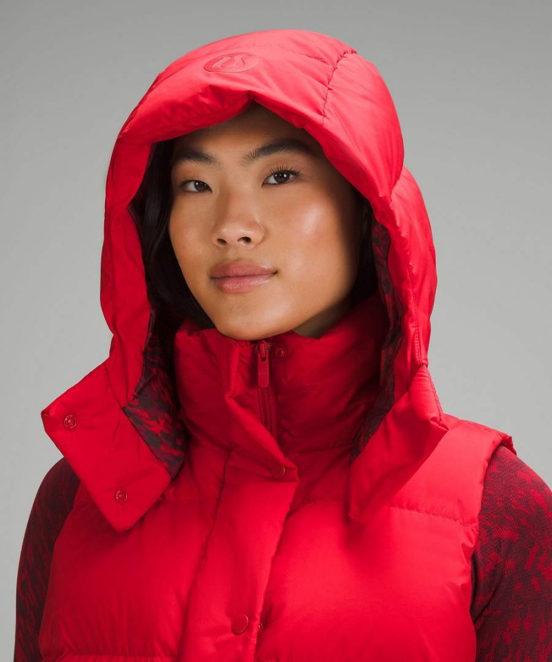 Chaleco Lululemon Lunar New Year Wunder Puff Cropped Mujer Rojas Rojas Multicolor Chile | 160FDABIU