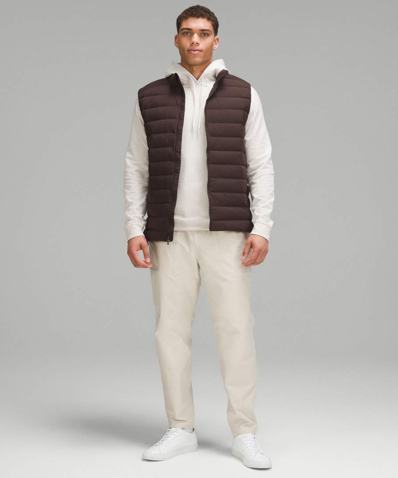 Chaleco Lululemon Navigation Down Hombre Chocolate Chile | 312PRGNMB