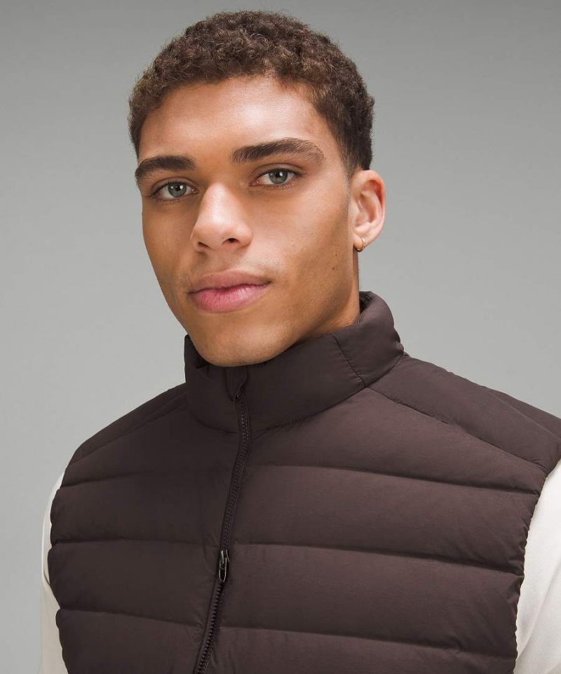Chaleco Lululemon Navigation Down Hombre Chocolate Chile | 312PRGNMB