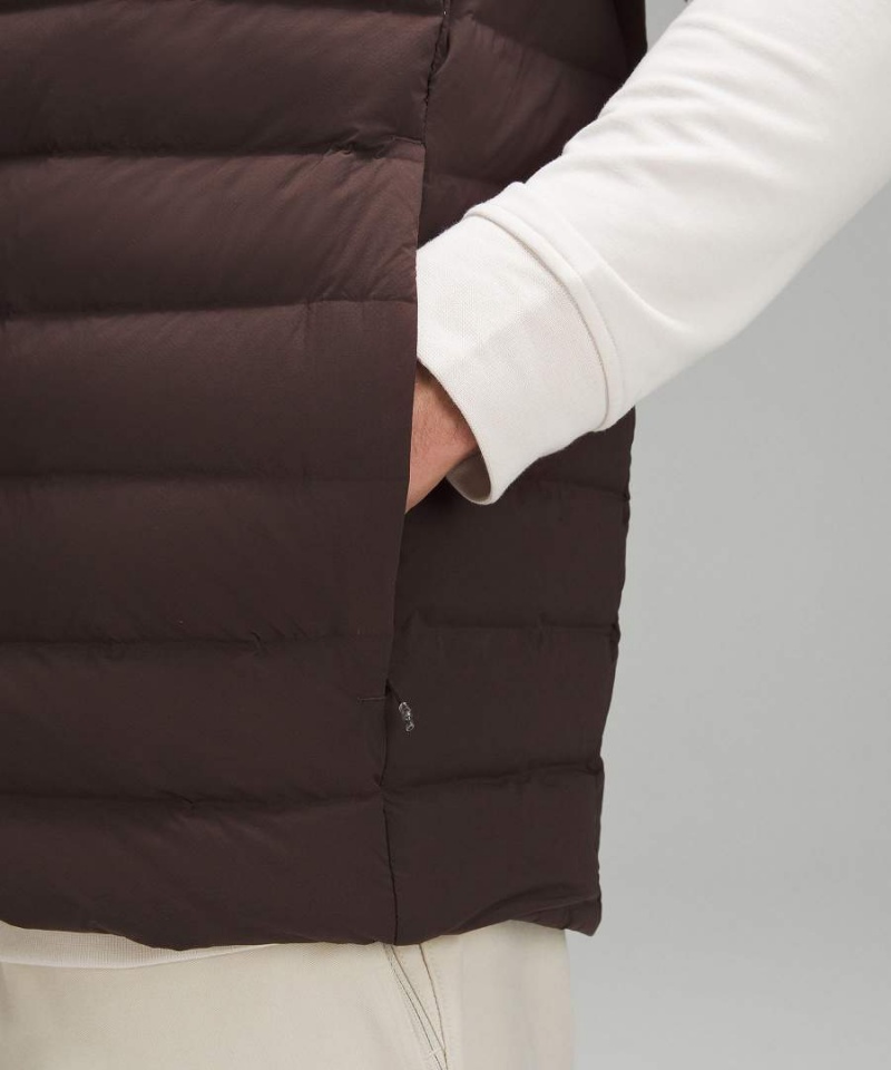 Chaleco Lululemon Navigation Down Hombre Chocolate Chile | 312PRGNMB