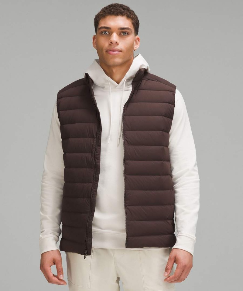 Chaleco Lululemon Navigation Down Hombre Chocolate Chile | 312PRGNMB