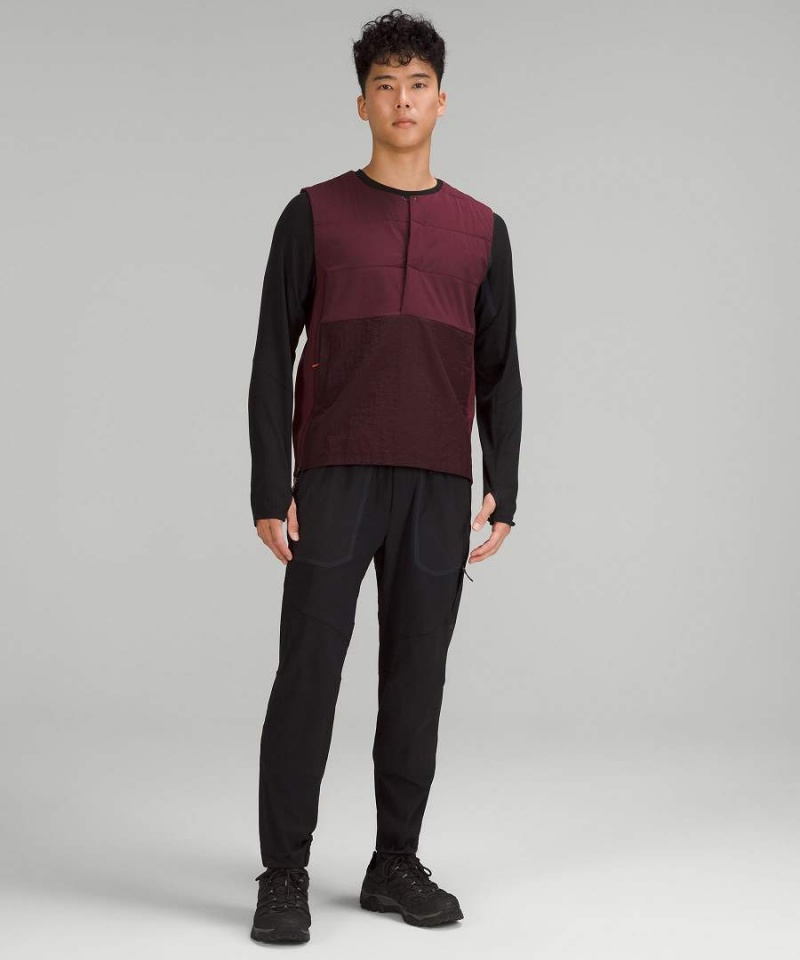 Chaleco Lululemon Side-Zip Insulated Senderismo Hombre Burdeos Chile | 860QOYRLZ