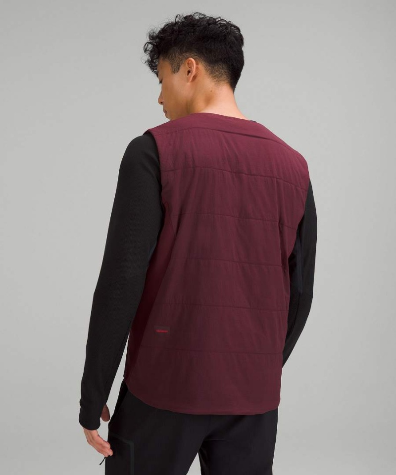 Chaleco Lululemon Side-Zip Insulated Senderismo Hombre Burdeos Chile | 860QOYRLZ