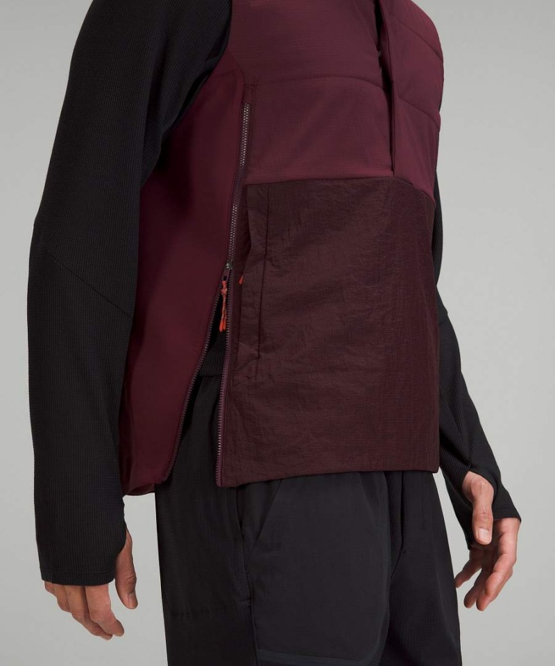 Chaleco Lululemon Side-Zip Insulated Senderismo Hombre Burdeos Chile | 860QOYRLZ