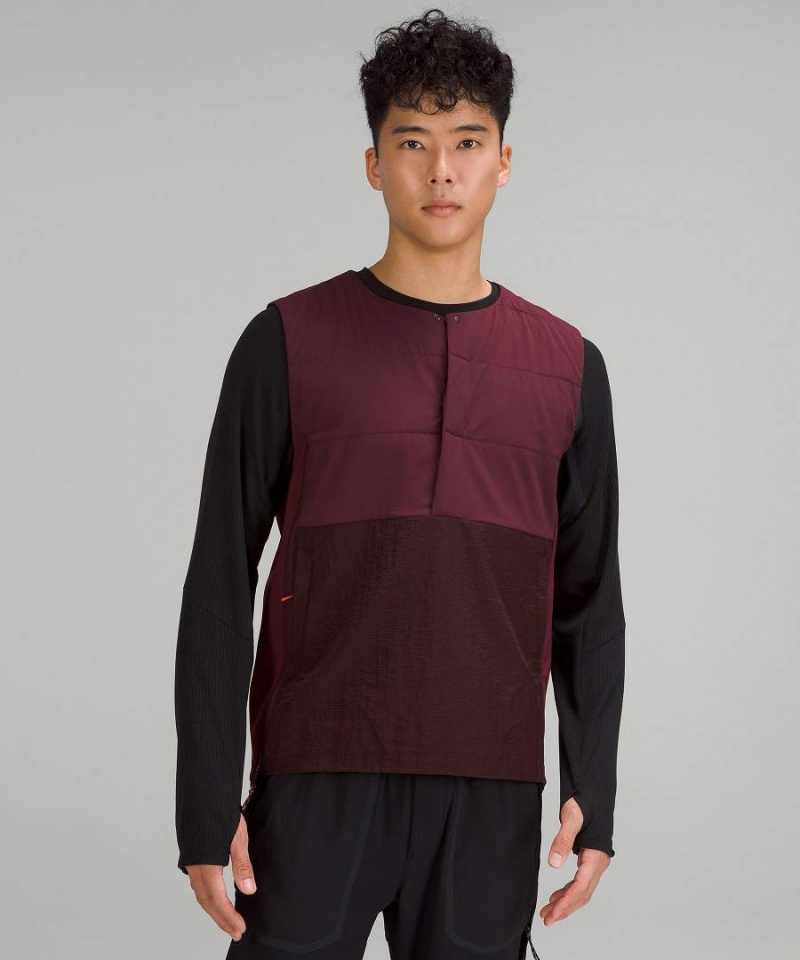 Chaleco Lululemon Side-Zip Insulated Senderismo Hombre Burdeos Chile | 860QOYRLZ