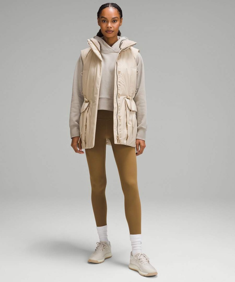 Chaleco Lululemon StretchSeal Impermeables Down-Filled Mujer Chocolate Chile | 058JKEZND