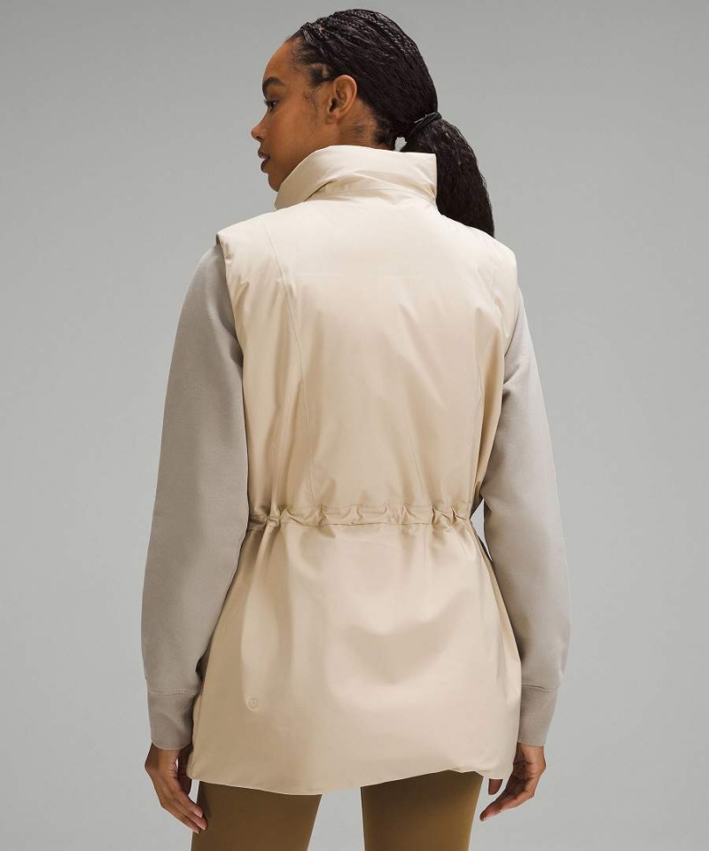Chaleco Lululemon StretchSeal Impermeables Down-Filled Mujer Chocolate Chile | 058JKEZND