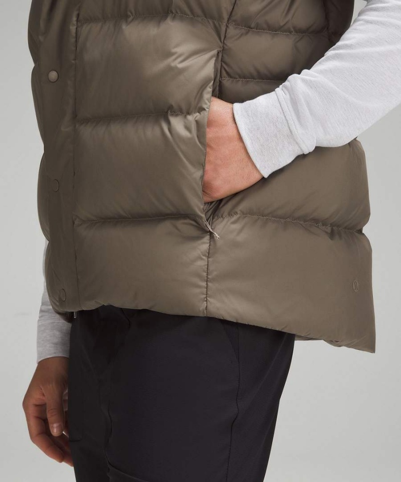Chaleco Lululemon Wunder Puff Hombre Gris Chile | 850JNEIHY