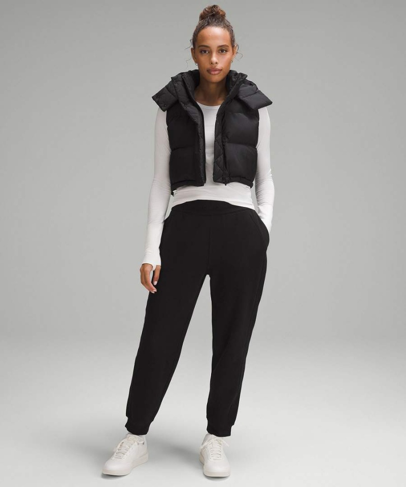 Chaleco Lululemon Wunder Puff Super-Cropped Mujer Negras Chile | 750RXQOUE