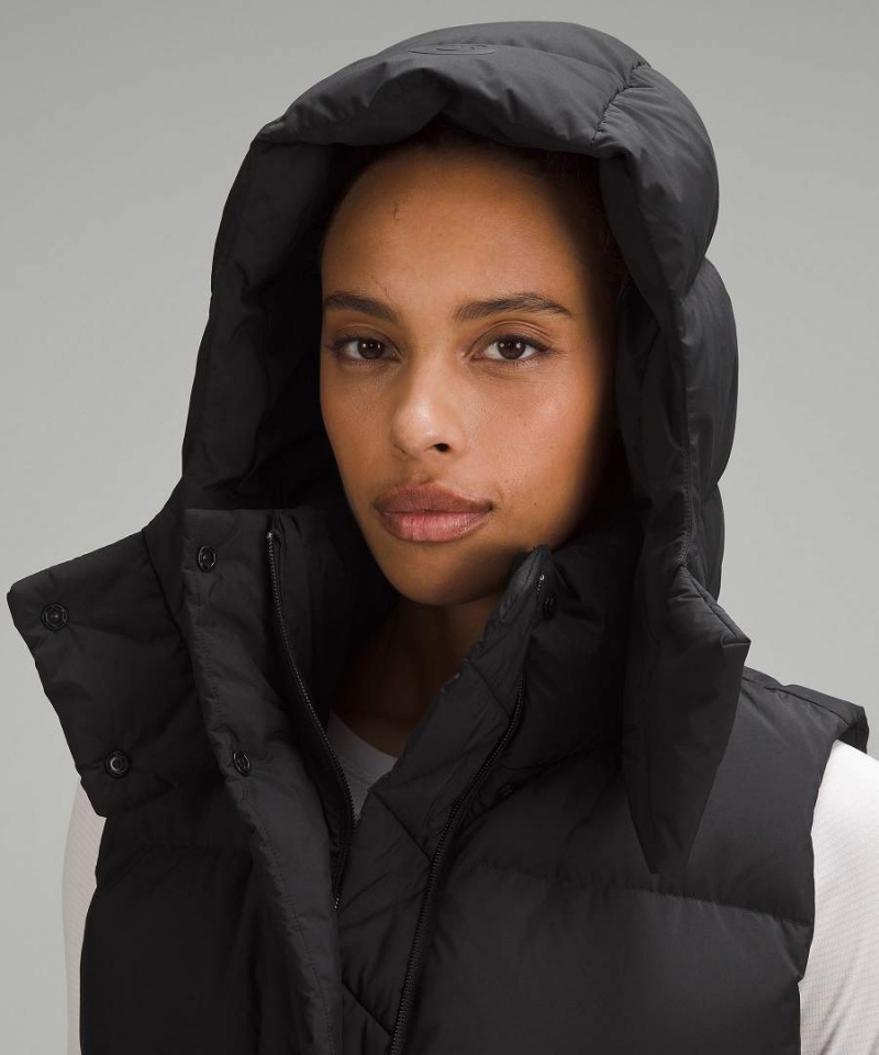 Chaleco Lululemon Wunder Puff Super-Cropped Mujer Negras Chile | 750RXQOUE