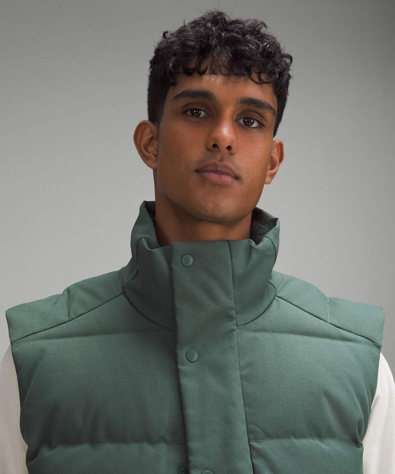 Chaleco Lululemon Wunder Puff Tech Lona Hombre Verde Oscuro Chile | 925BVEIQT