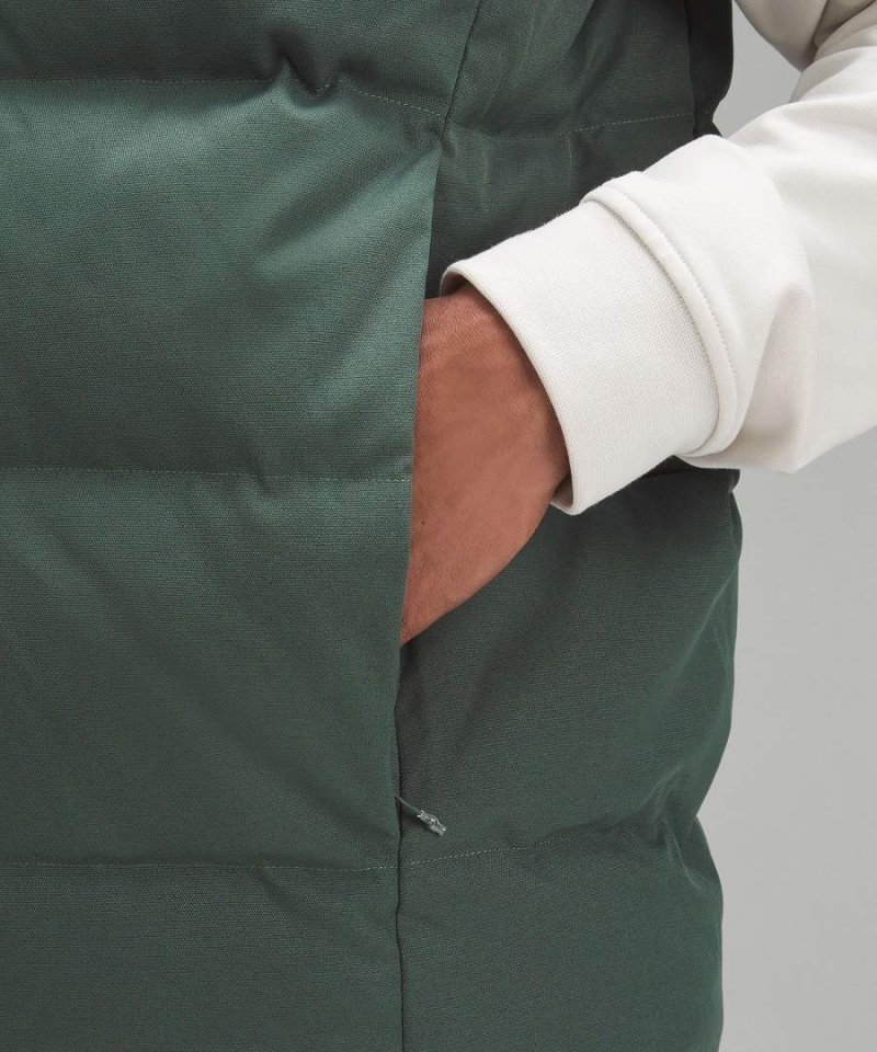 Chaleco Lululemon Wunder Puff Tech Lona Hombre Verde Oscuro Chile | 925BVEIQT