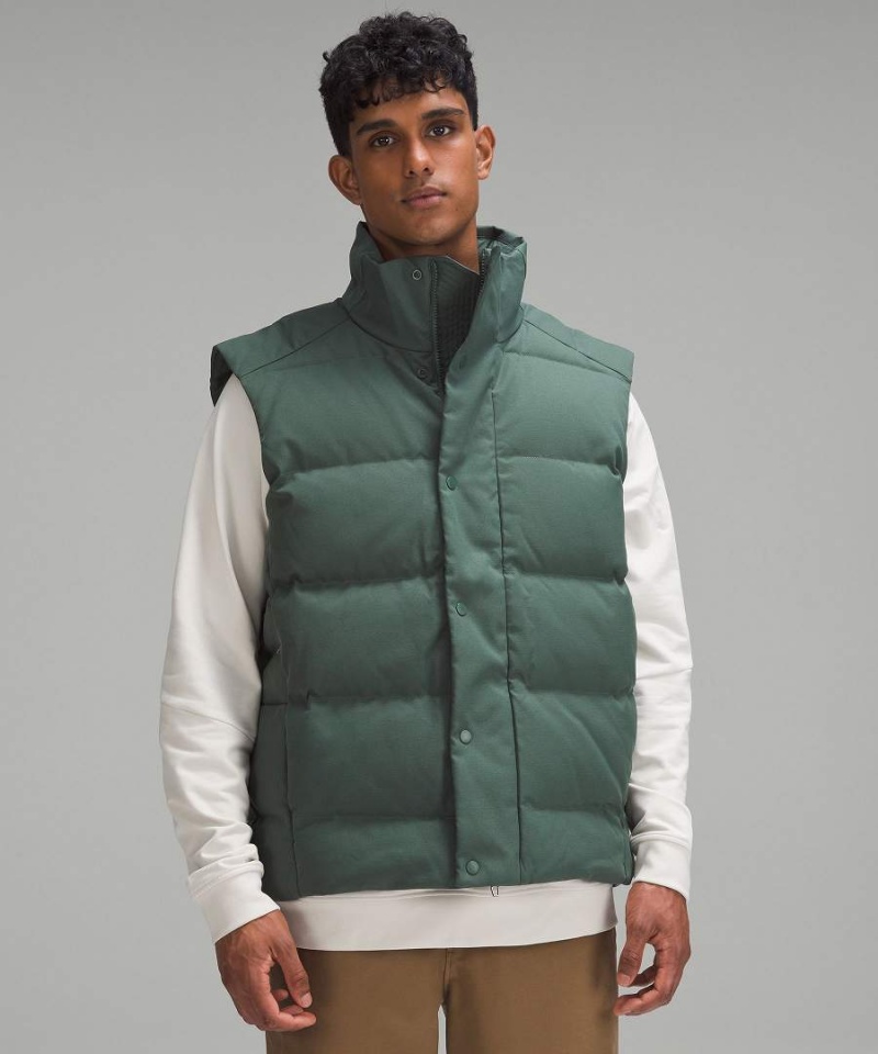 Chaleco Lululemon Wunder Puff Tech Lona Hombre Verde Oscuro Chile | 925BVEIQT