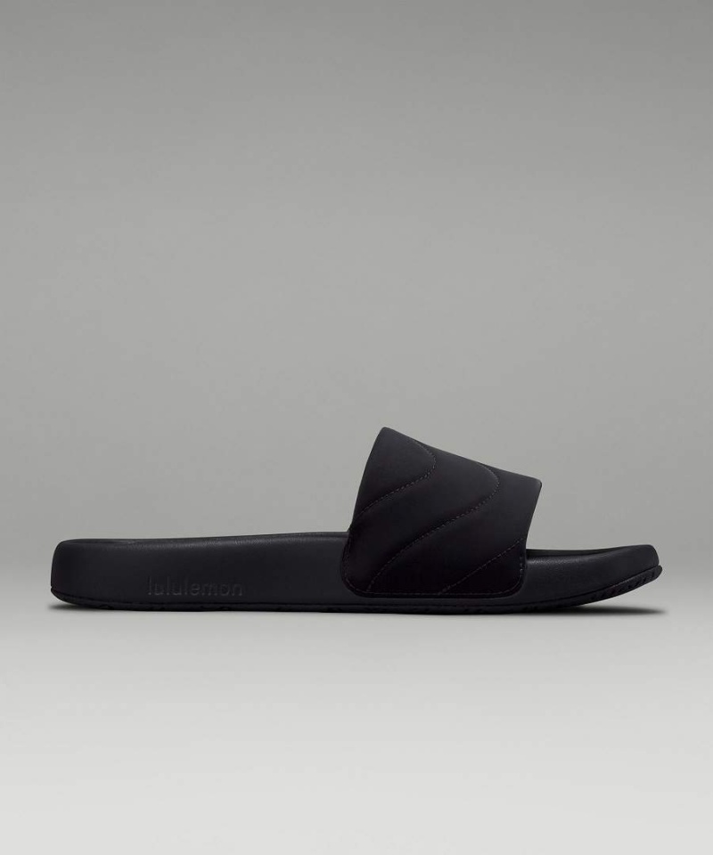 Chanclas Lululemon Restfeel Acolchado Mujer Negras Negras Negras Chile | 347APYWES