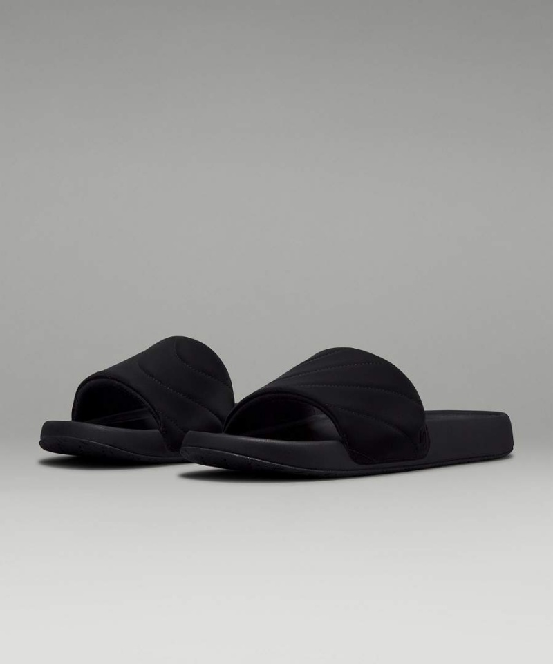 Chanclas Lululemon Restfeel Acolchado Mujer Negras Negras Negras Chile | 347APYWES