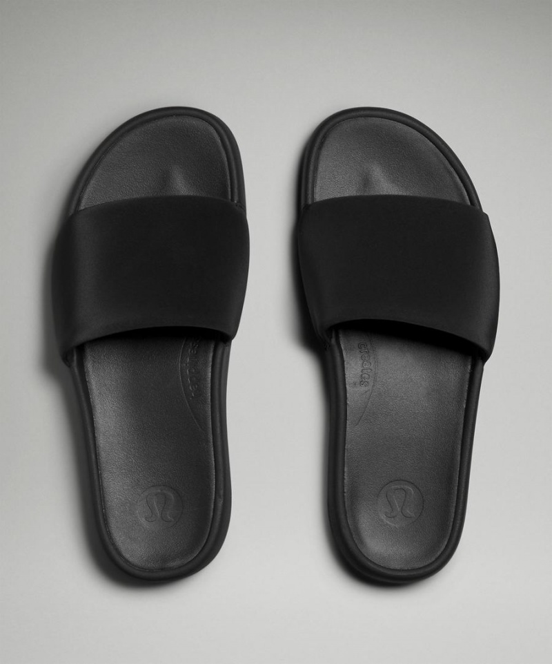 Chanclas Lululemon Restfeel Mujer Negras Gris Oscuro Chile | 690OHGPMY