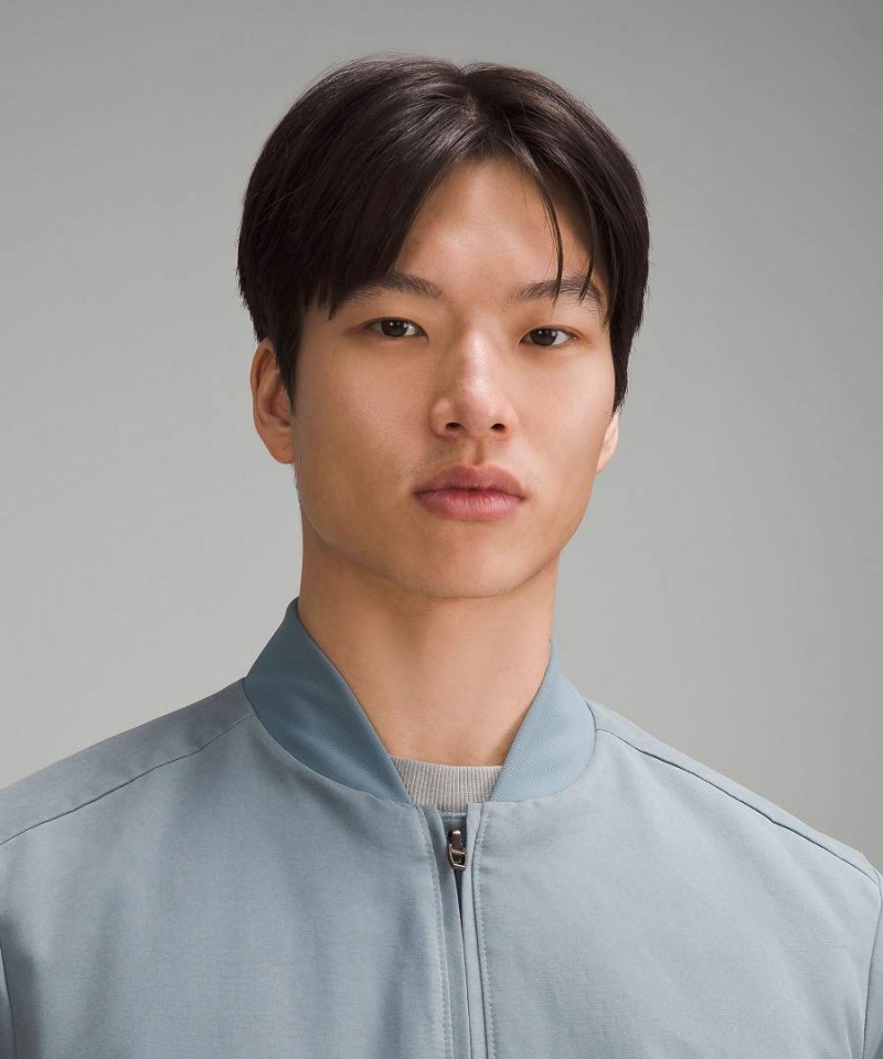 Chaqueta De Bombardero Lululemon Switch Over Hombre Azules Chile | 913NSQRDA