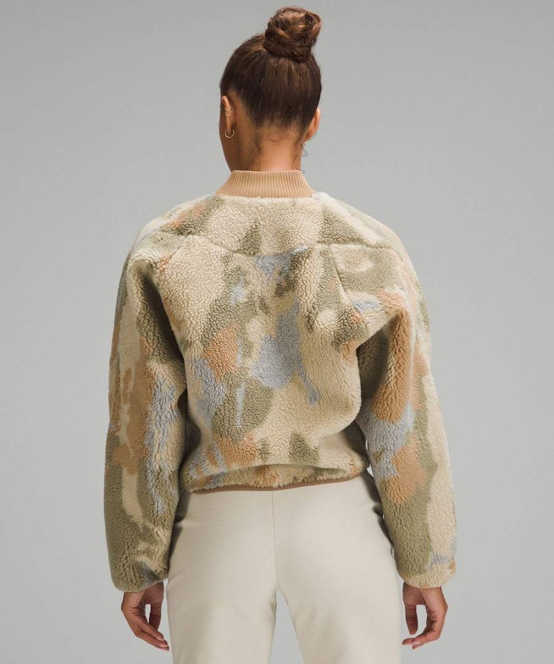 Chaqueta De Bombardero Lululemon lab Fleece Bomber Mujer Gris Chile | 287MUWXPL