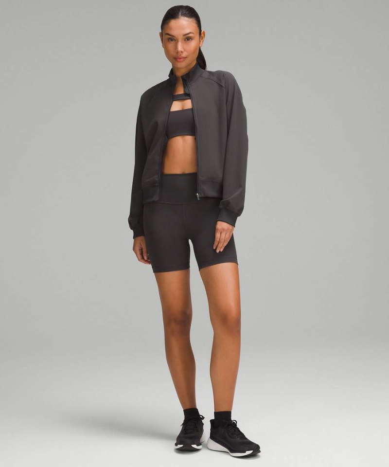 Chaqueta Deportiva Lululemon Wunder Train Twill Mujer Gris Oscuro Chile | 278DSNHQP