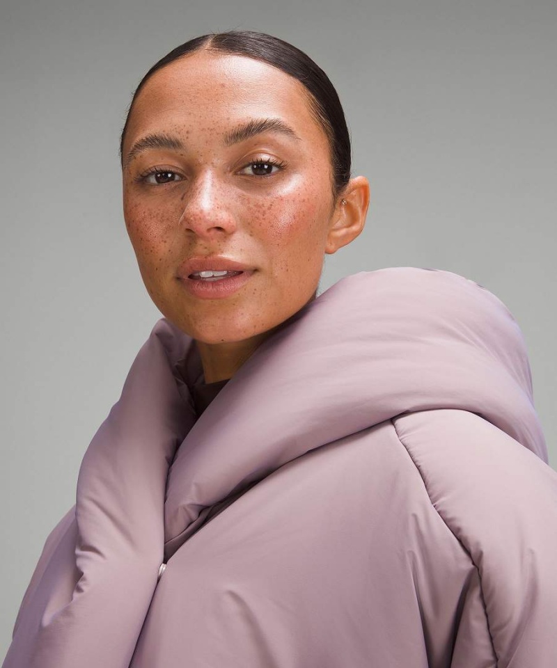 Chaquetas Aislantes Lululemon Encapuchado Insulated Wrap Mujer Moradas Claro Chile | 534KFJXNT