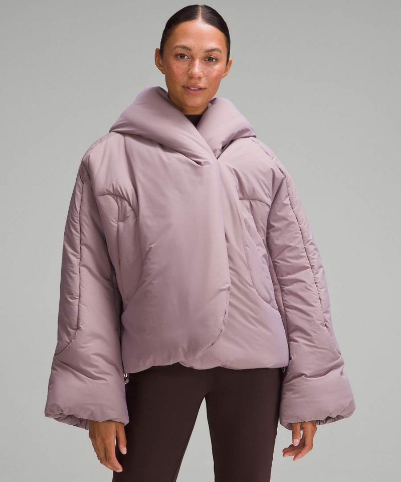 Chaquetas Aislantes Lululemon Encapuchado Insulated Wrap Mujer Moradas Claro Chile | 534KFJXNT