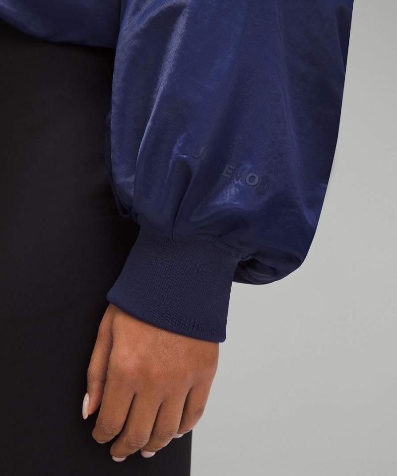 Chaquetas Aislantes Lululemon Insulated Ruched Mujer Azul Marino Chile | 741GWSMDY
