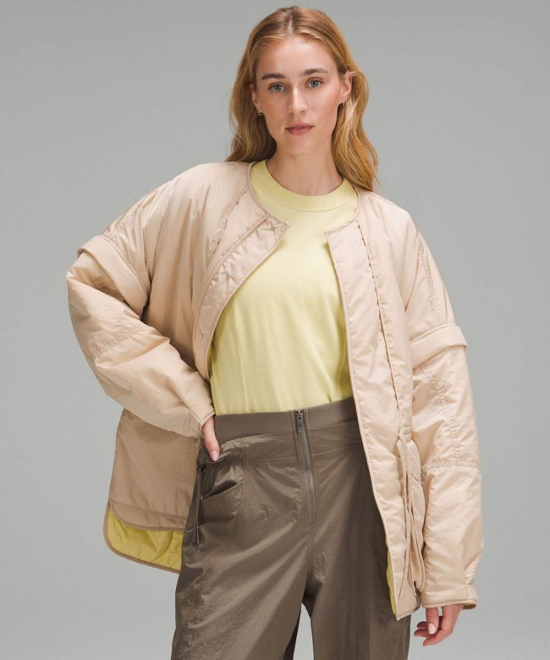 Chaquetas Aislantes Lululemon Insulated Convertible Mujer Kaki Chile | 973SNECJO