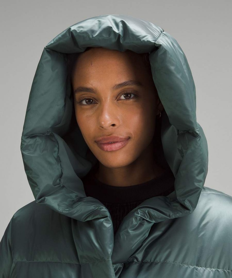 Chaquetas Aislantes Lululemon Insulated Long Blanket Wrap Mujer Verde Oscuro Chile | 632LINCZV