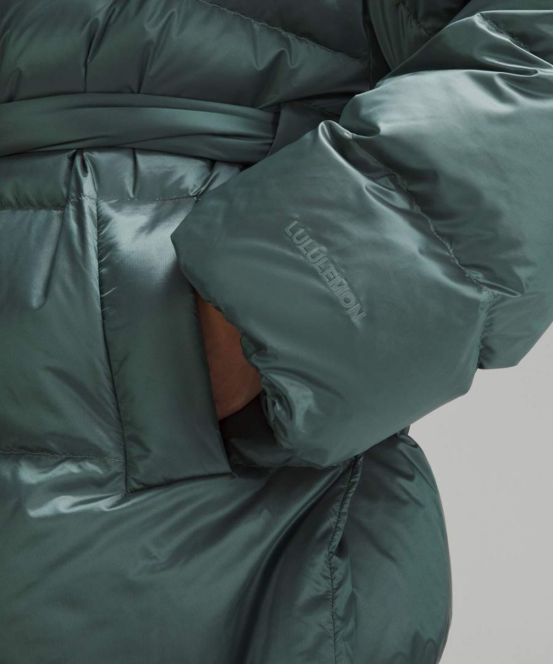 Chaquetas Aislantes Lululemon Insulated Long Blanket Wrap Mujer Verde Oscuro Chile | 632LINCZV
