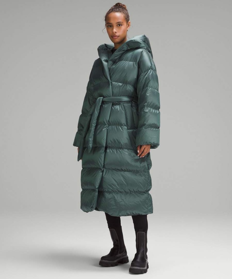 Chaquetas Aislantes Lululemon Insulated Long Blanket Wrap Mujer Verde Oscuro Chile | 632LINCZV