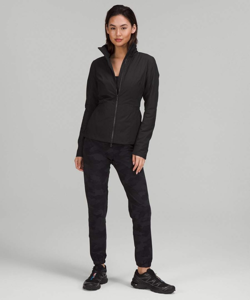 Chaquetas Aislantes Lululemon SoftMatte™ Insulated Mid-Length Mujer Negras Chile | 310PBQKAZ