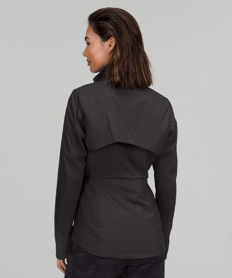 Chaquetas Aislantes Lululemon SoftMatte™ Insulated Mid-Length Mujer Negras Chile | 310PBQKAZ