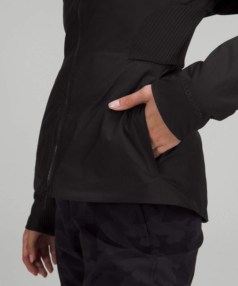 Chaquetas Aislantes Lululemon SoftMatte™ Insulated Mid-Length Mujer Negras Chile | 310PBQKAZ