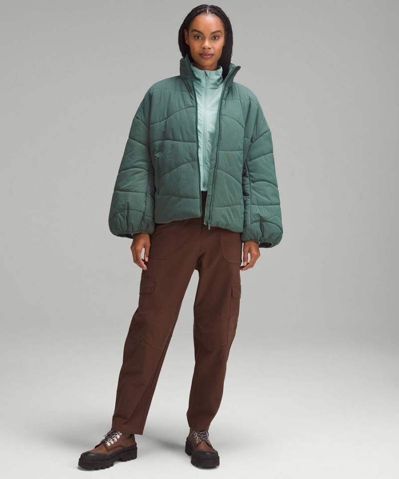 Chaquetas Aislantes Lululemon Wave-Quilt Mujer Verde Oscuro Chile | 720UWEBVL
