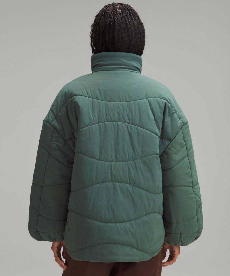 Chaquetas Aislantes Lululemon Wave-Quilt Mujer Verde Oscuro Chile | 720UWEBVL