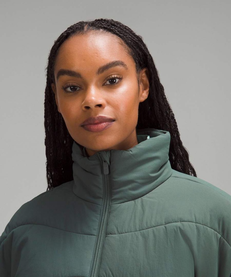 Chaquetas Aislantes Lululemon Wave-Quilt Mujer Verde Oscuro Chile | 720UWEBVL