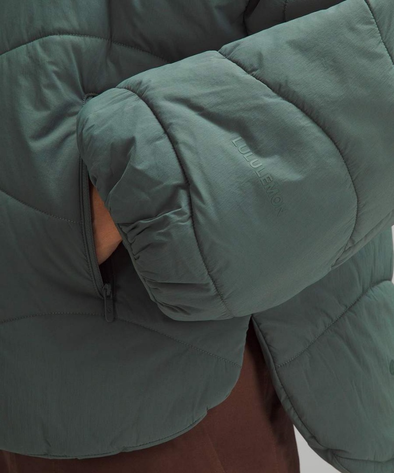 Chaquetas Aislantes Lululemon Wave-Quilt Mujer Verde Oscuro Chile | 720UWEBVL
