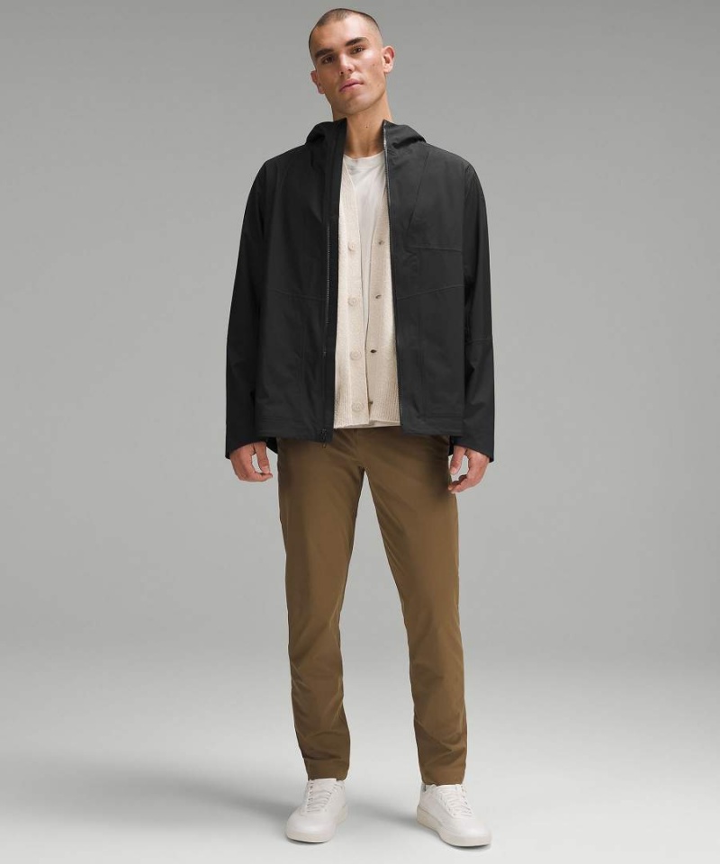 Chaquetas De Lluvia Lululemon Impermeables Full-Zip Hombre Negras Chile | 547YVQFRH