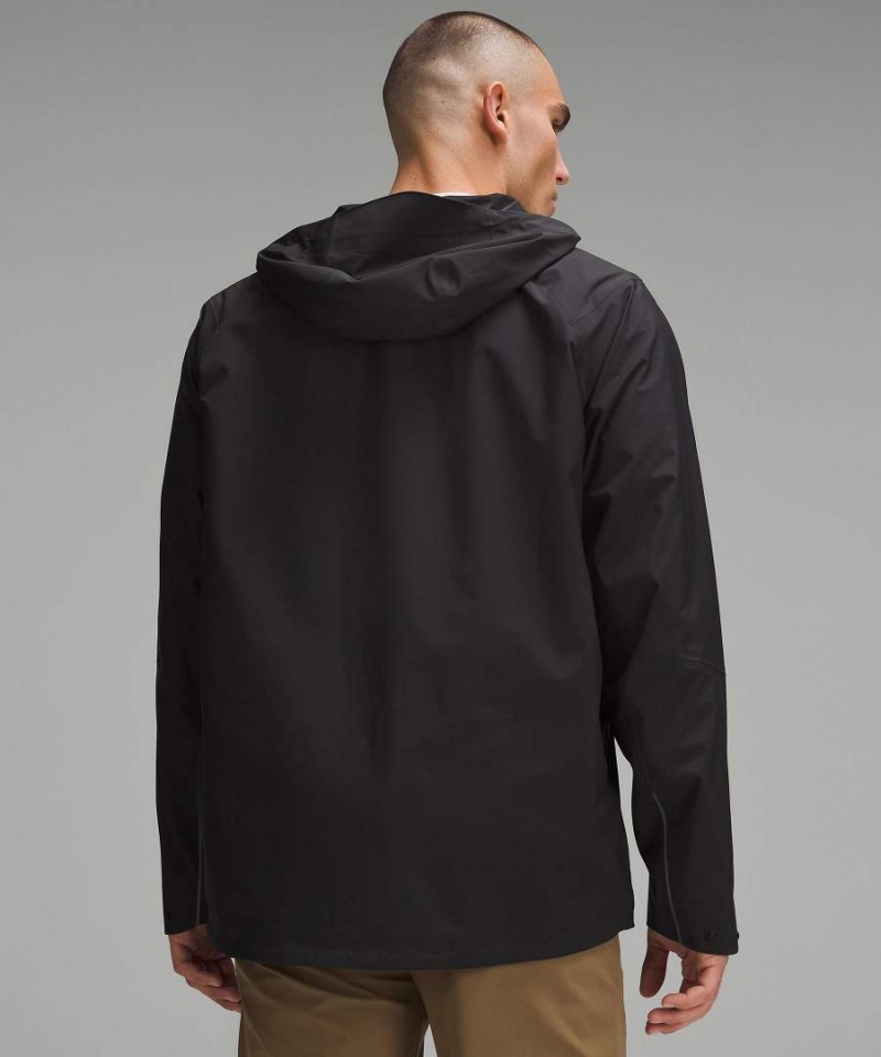 Chaquetas De Lluvia Lululemon Impermeables Full-Zip Hombre Negras Chile | 547YVQFRH