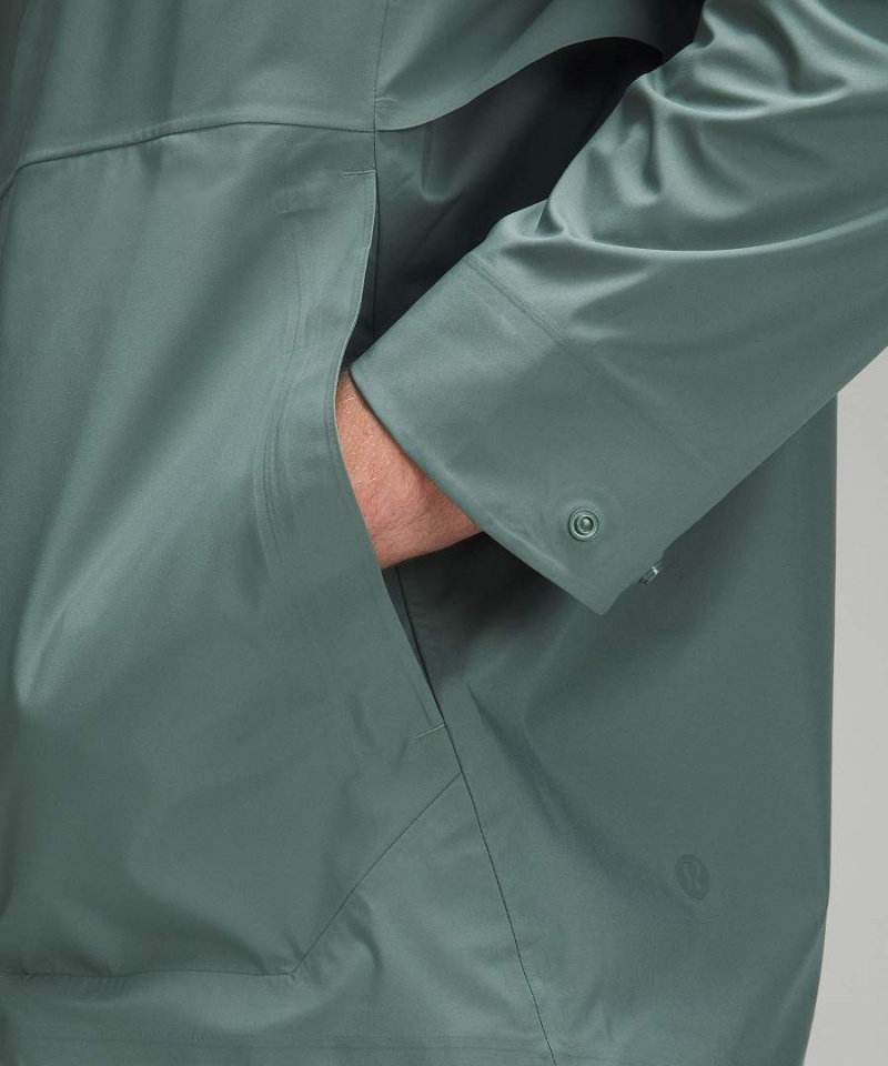 Chaquetas De Lluvia Lululemon Impermeables Full-Zip Hombre Verde Oscuro Chile | 851TMYUDR