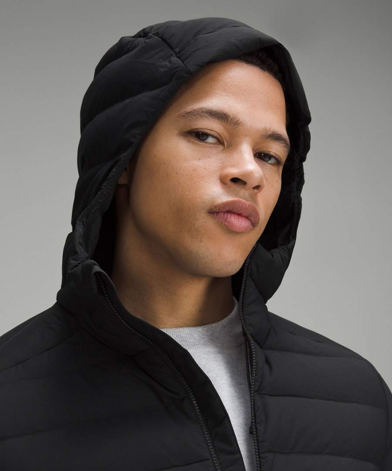 Chaquetas De Plumas Lululemon Navigation Stretch Hoodie Hombre Negras Chile | 586KZLJSA