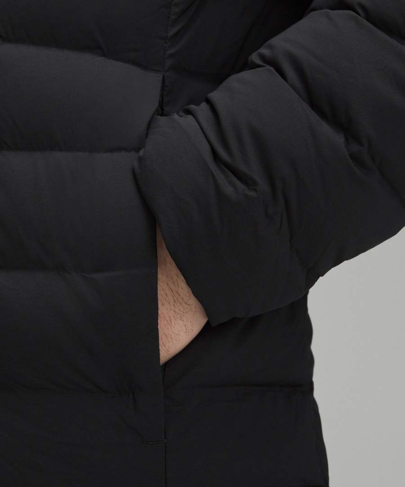 Chaquetas De Plumas Lululemon Navigation Stretch Hoodie Hombre Negras Chile | 586KZLJSA
