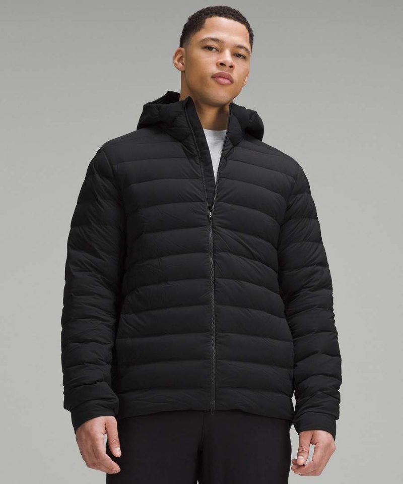Chaquetas De Plumas Lululemon Navigation Stretch Hoodie Hombre Negras Chile | 586KZLJSA