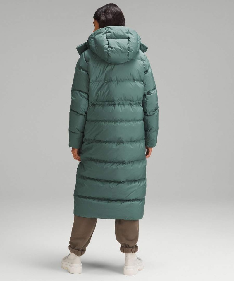 Chaquetas De Plumas Lululemon Wunder Puff Long Mujer Verde Oscuro Chile | 524NDOQAU
