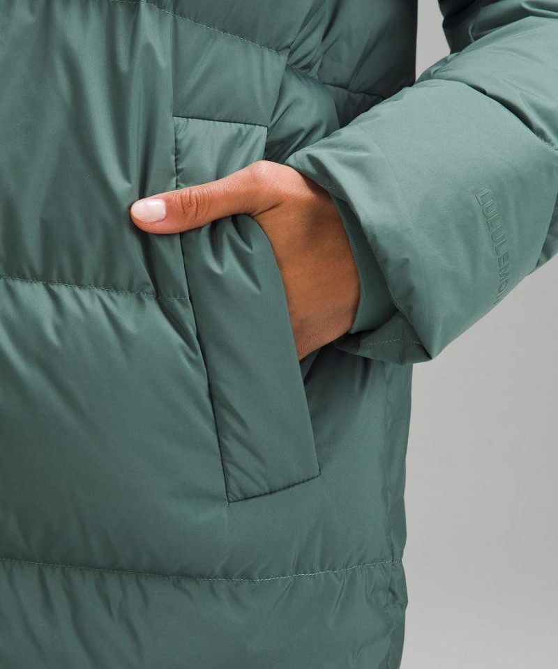 Chaquetas De Plumas Lululemon Wunder Puff Long Mujer Verde Oscuro Chile | 524NDOQAU